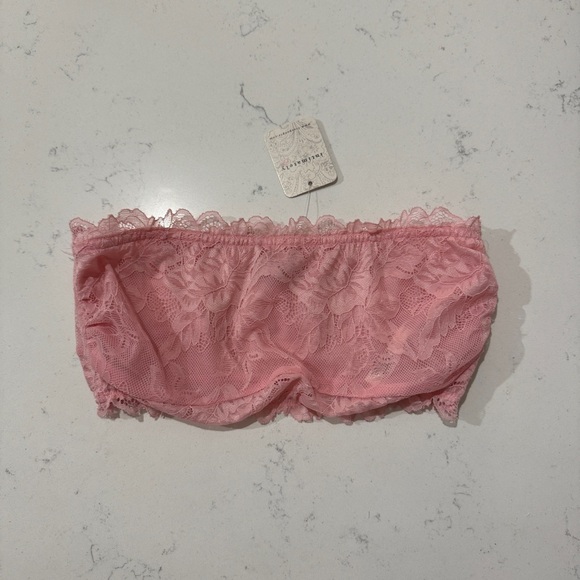 Free People Pink Lace Bandeau Size Small NWT - Picture 2 of 3